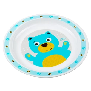 Тарілка дитяча Canpol babies Cute Animals Ведмедик Бірюзова (4/411) зображення 1