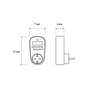 Таймер-розетка EUROELECTRIC 16A/3600W 7дн, White (ST-16A/3,60kW(E)) - зменшене зображення 7