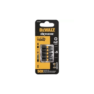 Набір біт DeWALT IMPACT TORSION, ударні, Philips, Ph2, L=25 мм, 5 шт (DT7994T) зображення 1