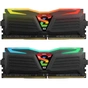 Модуль пам'яті для комп'ютера DDR4 16GB (2x8GB) 3000 MHz Super Luce Black RGB LED Geil (GLC416GB3000C16ADC) - уменьшенное изображение 1