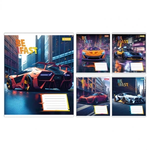 Зошит 1 вересня Be Fast А5 24 аркушів клітинка (768009) зображення 1