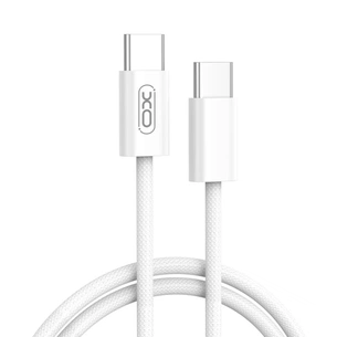 Дата кабель USB-C to USB-C 1.0m 60W White XO (XO-NB-Q259-WH) зображення 1