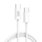 Дата кабель USB-C to USB-C 1.0m 60W White XO (XO-NB-Q259-WH) - зменшене зображення 1