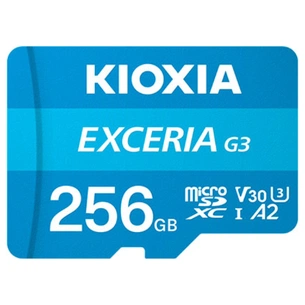 Карта пам'яті Kioxia 256GB microSDXC class 10 U3 V30 Exceria G3 (LMEX3L256GG2) зображення 1