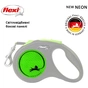 Повідець для собак Flexi New Neon стрічка S 5 м/ 15 кг зелений (4000498032015) - зменшене зображення 2