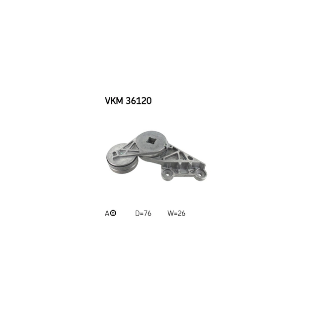 Натяжитель ремня с роликом SKF VKM 36120 - изображение 1