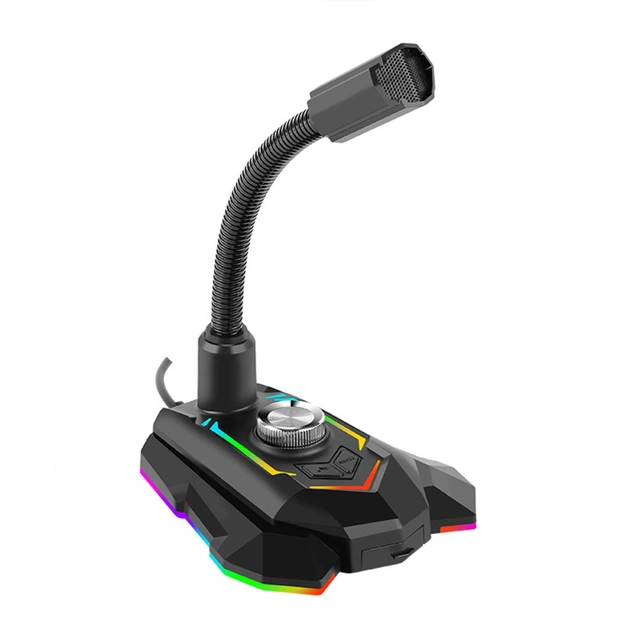 Мікрофон Marvo MIC-05 Multi-LED USB (MIC-05) - зображення 1