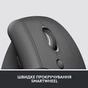 Мишка Logitech Lift Vertical Ergonomic Wireless/Bluetooth for Business Graphite (910-006494) - зменшене зображення 8