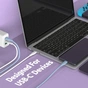 Дата кабель USB-C to USB-C 1.0m 60W (20V/3A) premium J5create (JUCX17W-N) - зменшене зображення 4