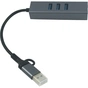 Концентратор USB 3.0 Type-C/Type-A to RJ45 Gigabit Lan, 3*USB 3.0, cable 13 cm Dynamode (DM-AD-GLAN-U3) - зменшене зображення 3