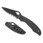 Ніж Spyderco Byrd Cara Cara 2 Black, полусеррейтор (BY03BKPS2) - зменшене зображення 2