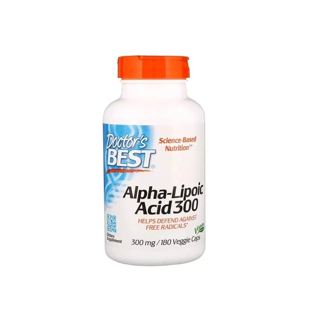 Антиоксидант Doctor's Best Альфа-Липоевая кислота, 300 мг, 180 капсул (DRB-00277) - изображение 1