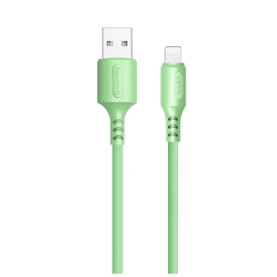 Дата кабель USB 2.0 AM to Lightning 1.0m soft silicone green ColorWay (CW-CBUL042-GR) зображення 1