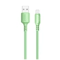 Дата кабель USB 2.0 AM to Lightning 1.0m soft silicone green ColorWay (CW-CBUL042-GR) - зменшене зображення 1