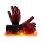 Захисні рукавиці Voltronic HFG-800-Red Torch, термостійкі, вогнетривкі, до 800°C, Black/Red (HFG-800-B/R) - зменшене зображення 1