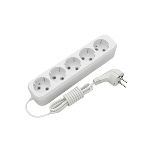 Мережевий подовжувач Electrum C-ES-1792 2.0m 5 роз, white (C-ES-1792) зображення 1
