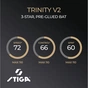 Ракетка для настільного тенісу Stiga Ракетка для настільного тенісу Stiga Trinity 3 Star ver.2 FL (1213-1208-3 (931706) - уменьшенное изображение 8