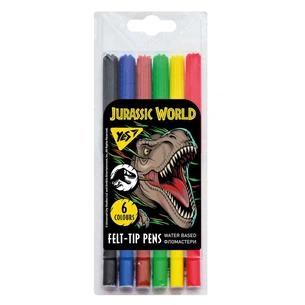 Фломастери Yes Jurassic World, 6 кольорів (650515) зображення 1