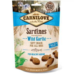 Ласощі для собак Carnilove Semi Moist зі сардиною і черемшею 200 г (8595602528899) зображення 1