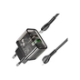 Зарядний пристрій HOCO N34 Dazzling dual-port Black (6931474799173) - зменшене зображення 5