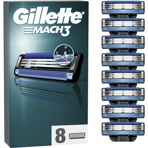 Змінні касети Gillette Mach3 8 шт. (3014260239640/8700216066556) изображение 1