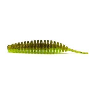 Силікон рибальський FishUP Tanta 2.5" 204 - Green Pumpkin/Chartreuse (8шт/уп) (1864.14.51) зображення 1