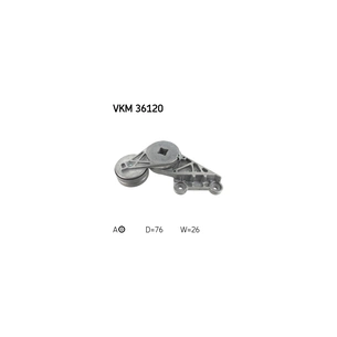 Натягувач ременя з роликом SKF VKM 36120 зображення 1