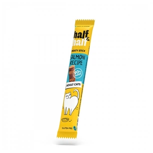 Ласощі для котів Half&Half у формі м'ясних паличок з лососем 5 г (4823082431908) зображення 1
