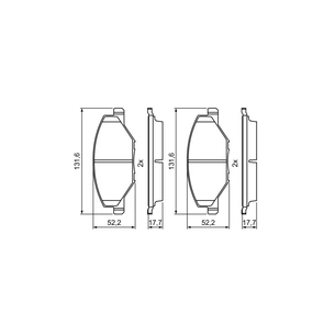Гальмівні колодки Bosch 0 986 495 390 изображение 1