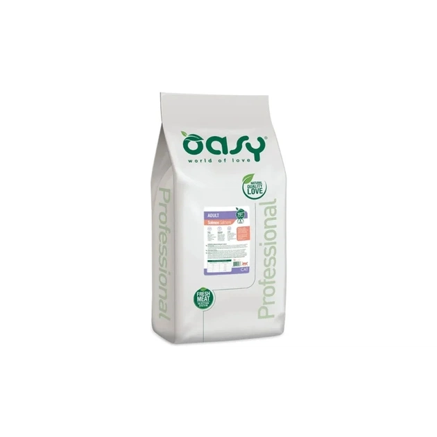Сухой корм для кошек OASY LIFESTAGE Adult лосось 18 кг (8053017349367) - изображение 1