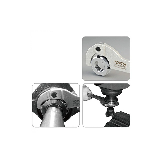 Ключ Toptul для круглих шліцьових гайок шарнірний 35-50мм (AEEX1A50) - picture 3