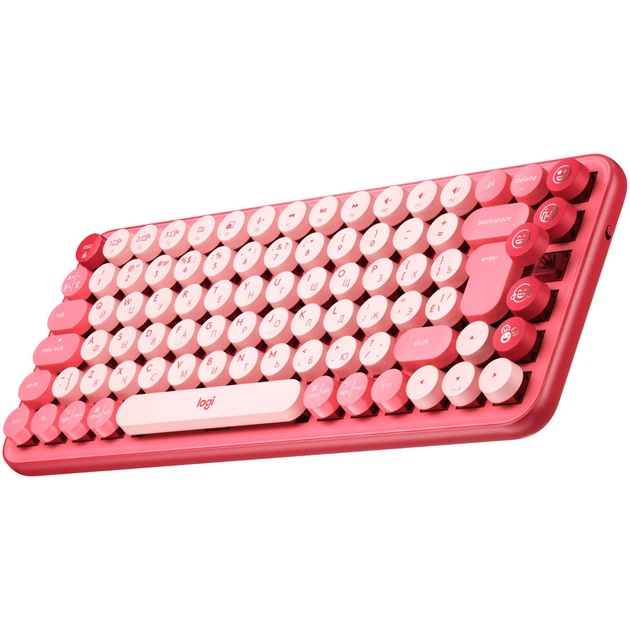 Клавіатура Logitech POP Keys Wireless Mechanical Keyboard Rose (920-010718) - зображення 1