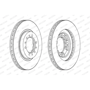 Гальмівний диск FERODO DDF1109 зображення 1