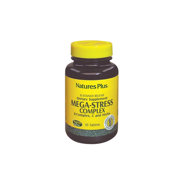 Вітамінно-мінеральний комплекс Natures Plus Супер Сильний Комплекс від Стресу, 30 таблеток (NTP1250) - зображення 1
