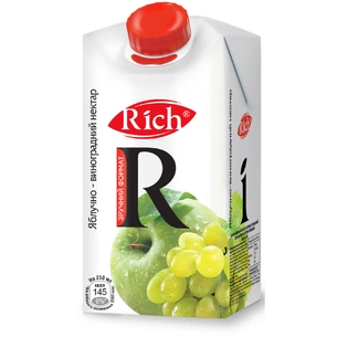 Сік Rich Яблучно-виноградний нектар 500 мл (4820039353450) изображение 1