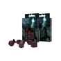 Набір кубиків для настільних ігор Q-Workshop Runic Black red Dice Set (7 шт) (SRUN06) - зменшене зображення 2