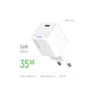 Зарядний пристрій ColorWay GaN Mini 35W PD Port PPS USB-C white (CW-CHS056PD-WT) - зменшене зображення 7