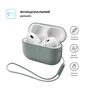 Чехол для наушников Armorstandart Silicone Case with straps For Apple AirPods Pro 3 Grey (ARM91281) - уменьшенное изображение 2