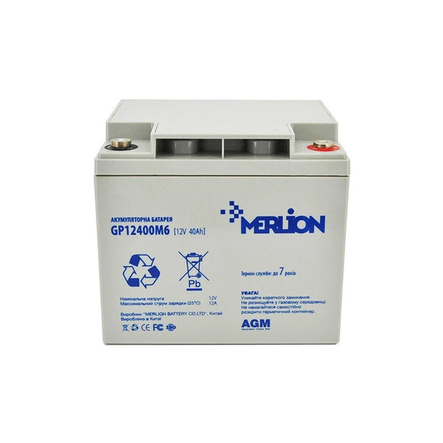 Батарея до ДБЖ Merlion 12V-40Ah (GP12400M6) - зображення 1
