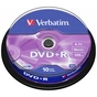 Диск DVD Verbatim 4.7Gb 16X CakeBox 10шт Silver (43498) - уменьшенное изображение 1