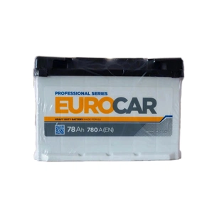 Акумулятор автомобільний EUROCAR 6СТ-78АЗ (0) (-/+) (L3) 780А 12V зображення 1
