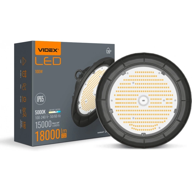 Світильник Videx 100W 5000K 18000Lm (VL-HB01-1005B) - picture 4