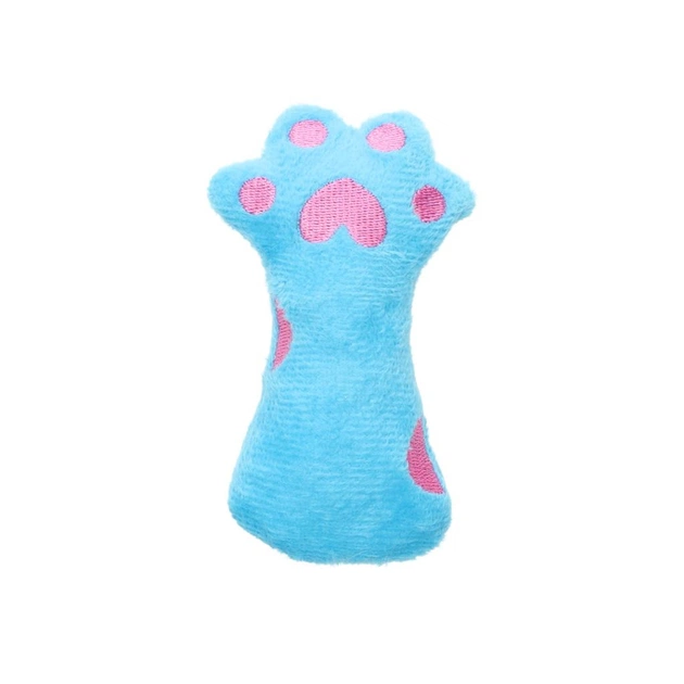 Іграшка для котів Hippie Pet Лапка синя 10.5 см (HIPCT2304053B) - зображення 1