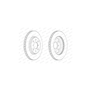 Гальмівний диск FERODO DDF2070C зображення 1