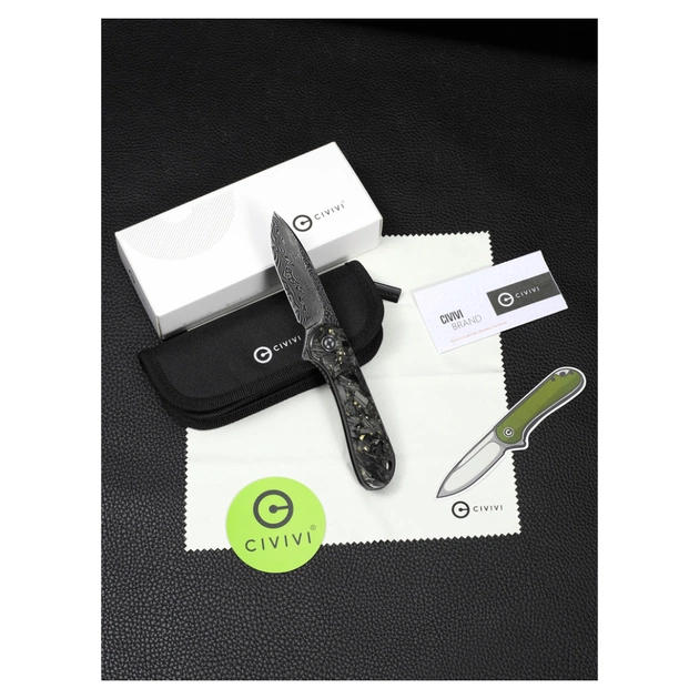 Ніж Civivi Elementum, Damascus, Carbon Fiber (C907C-DS1) - picture 9