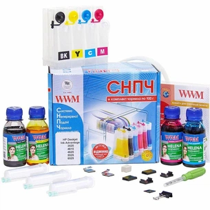 СБПЧ WWM HP Universal №21/129/130/140 чорнила HELENA (IS.0405U) picture 1