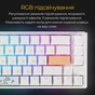 Клавіатура Ducky One 3 SF Cherry MX Red RGB UA USB White (DKON2167ST-RUAPXPWWWSC1) - зменшене зображення 3