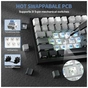 Клавіатура Attack Shark X820 Ultra RGB Wireless/Bluetooth/USB UA White/Purple (X820ULTRASA_AS) - зменшене зображення 4