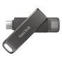 USB флеш накопичувач SanDisk 256GB iXpand Luxe USB-C/Lightning (SDIX70N-256G-GN6NE) - зменшене зображення 3