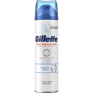 Гель для гоління Gillette Skinguard Sensitive з екстрактом алое Захист шкіри 200 мл (7702018493920) зображення 1